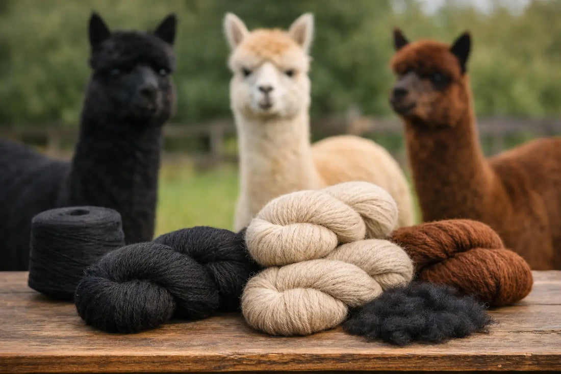 Alpaca Yarn Meets Cassidra’s Black Regal Fleece