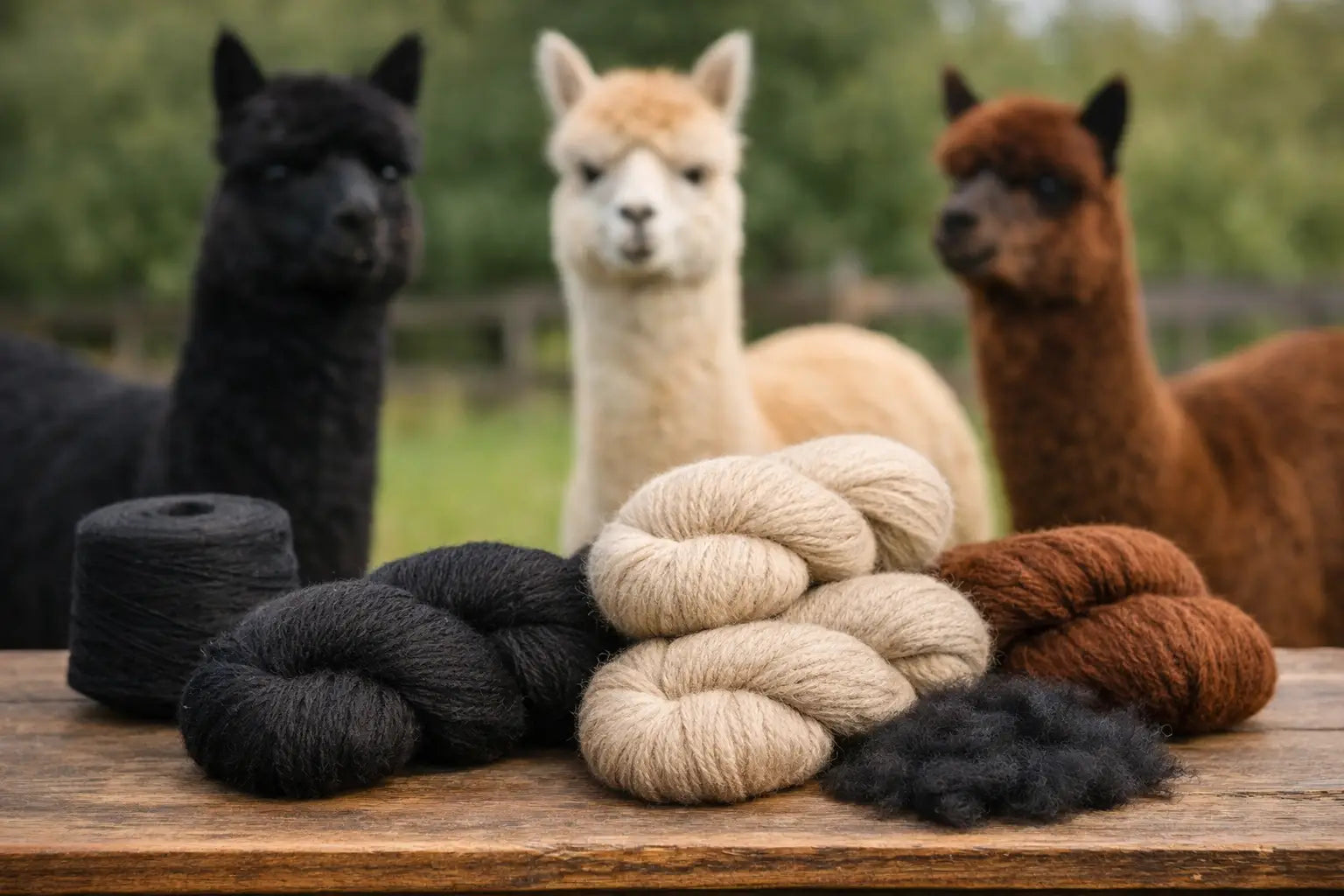 Alpaca Yarn Meets Cassidra’s Black Regal Fleece