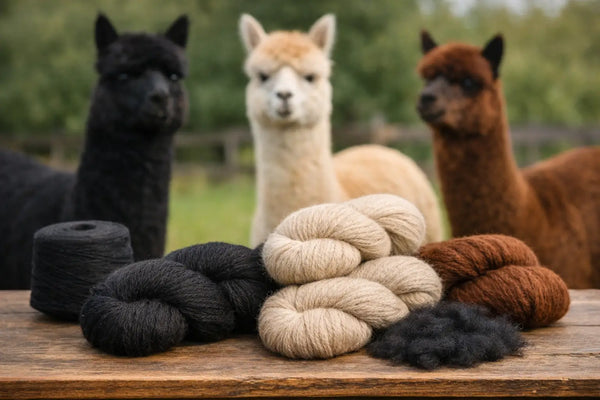 Alpaca Yarn Meets Cassidra’s Black Regal Fleece