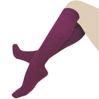 Alpaca Knee-High Sock shown flat — 60% alpaca, knitted in Australia