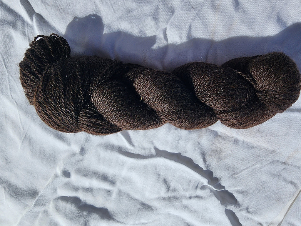 Black Regal Alpacas Natural BrownYarn - 8 Ply