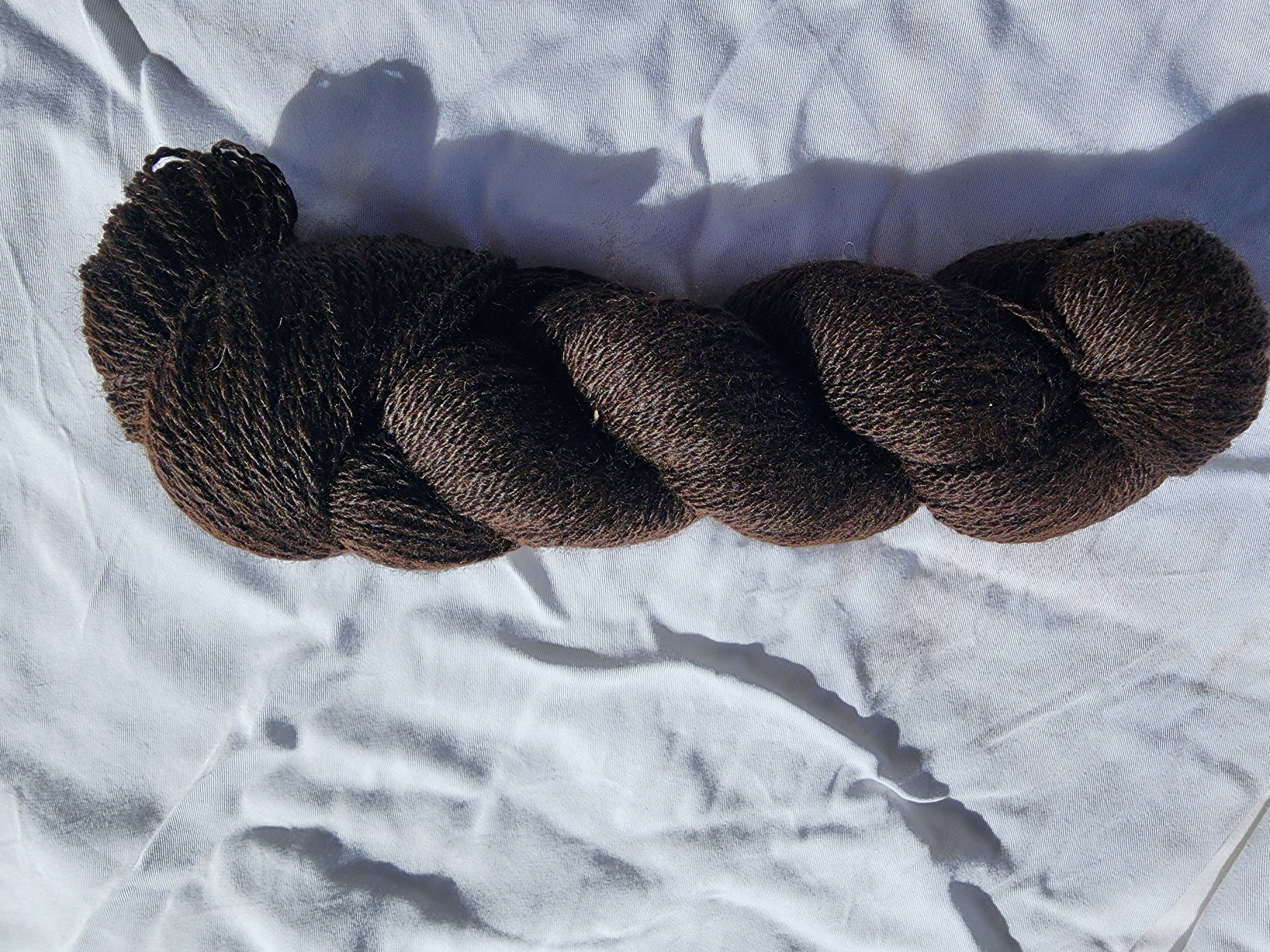 Black Regal Alpacas Natural BrownYarn - 8 Ply