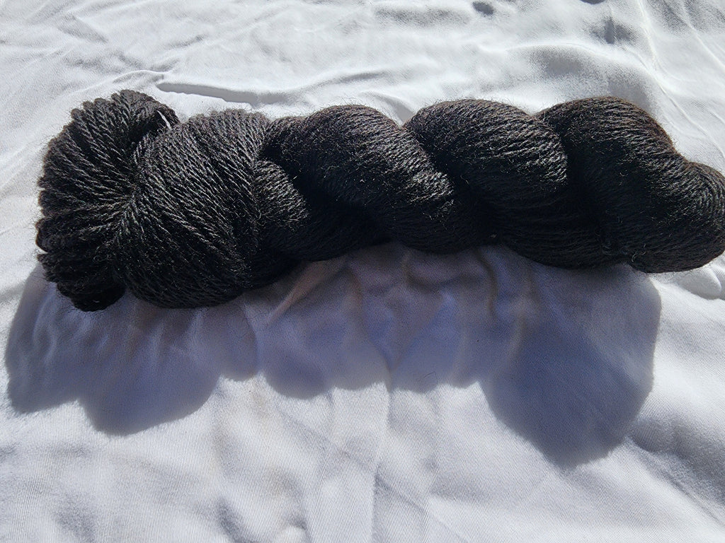Black Regal Alpacas Natural Black Yarn - 8 Ply