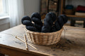Natural Black Alpaca Yarn, 4 Ply — 100g Skein