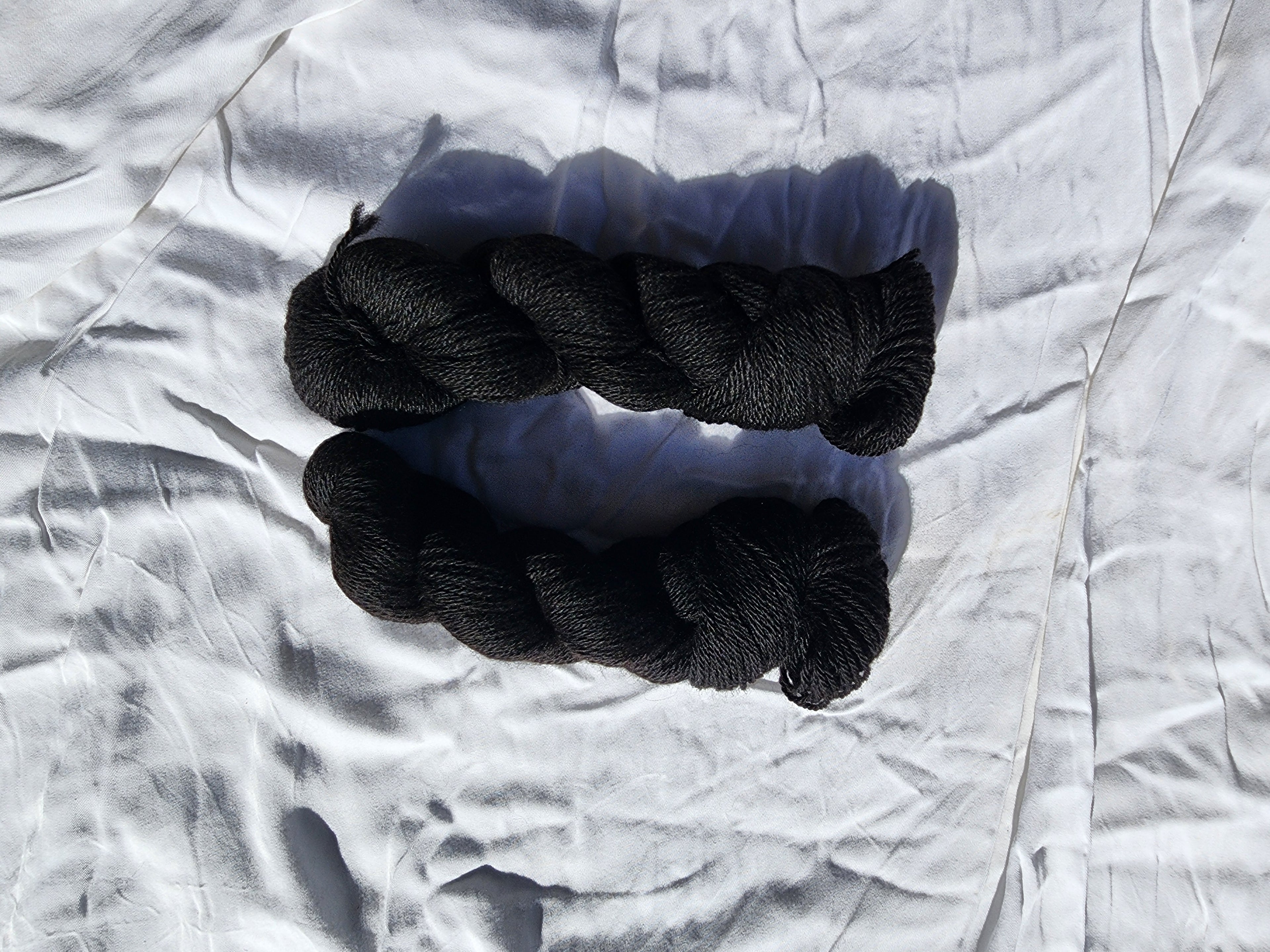 Black Regal Alpacas Natural Black Yarn - 8 Ply