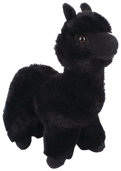 Black Alpaca Fluffy Toy 20cm