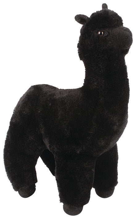 Black Alpaca Fluffy Toy 30cm