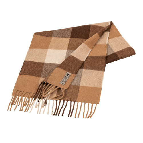 Buffalo Scarf in Camel — 100% baby alpaca, made in Peru