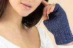 Alpaca Cable Fingerless Gloves