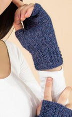 Alpaca Cable Fingerless Gloves