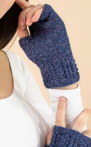 Alpaca Cable Fingerless Gloves