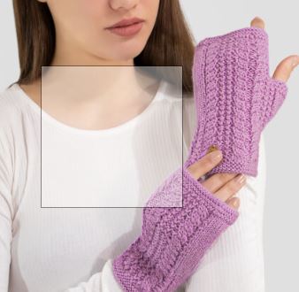 Alpaca Cable Fingerless Gloves