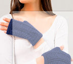 Alpaca Cable Fingerless Gloves