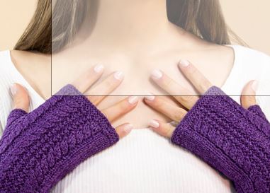 Alpaca Cable Fingerless Gloves