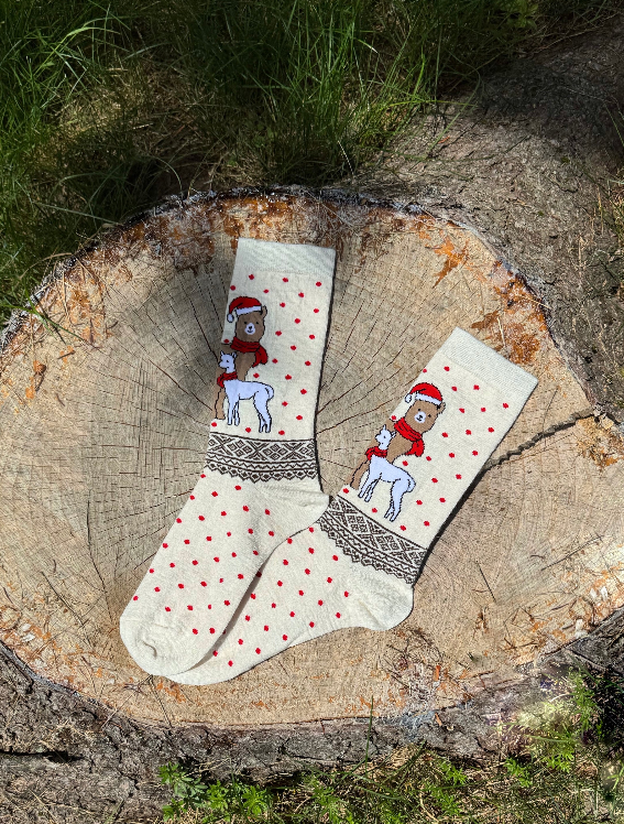 Christmas Mum & Baby Cria Socks