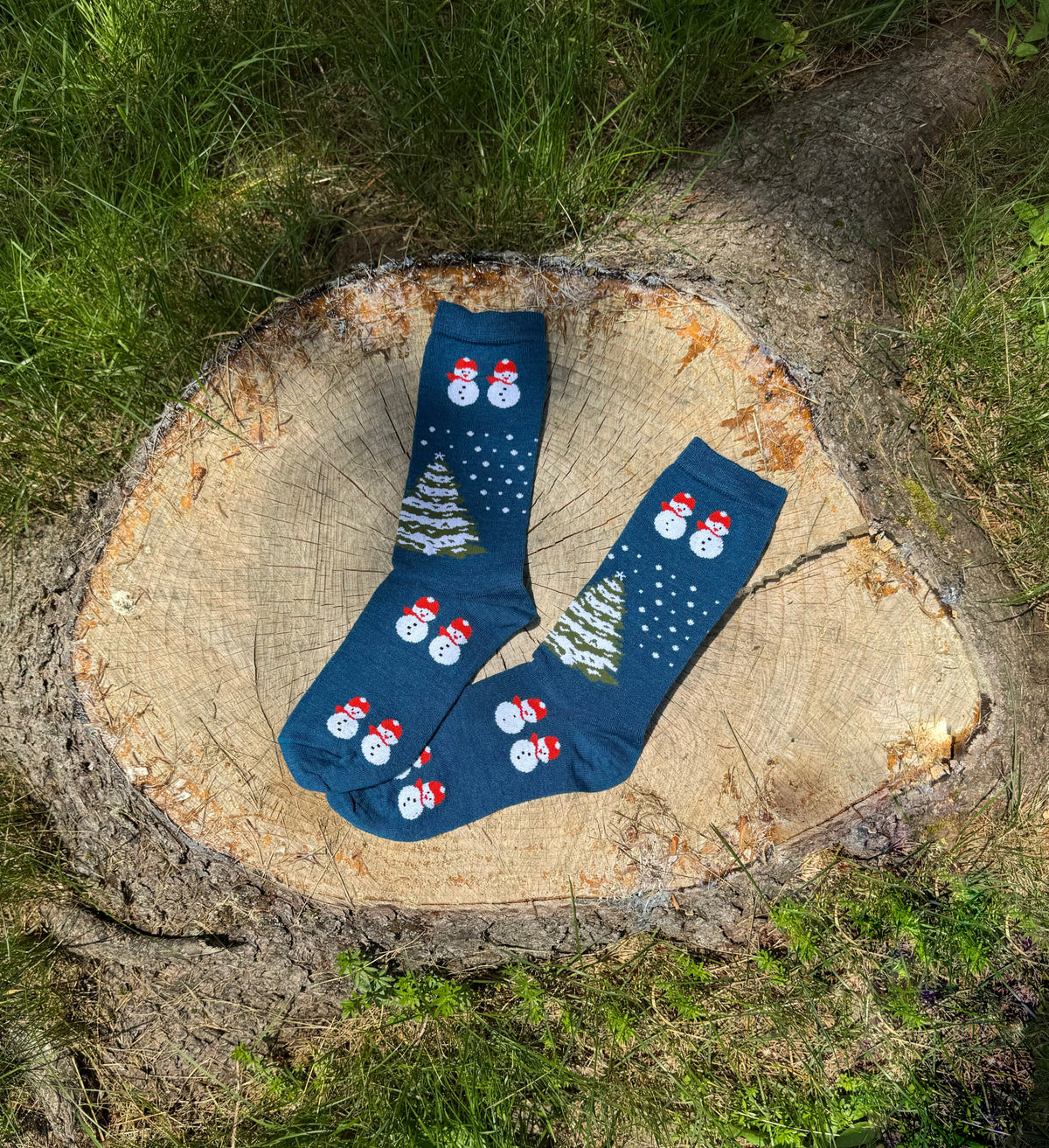 Xmas Snowman Socks