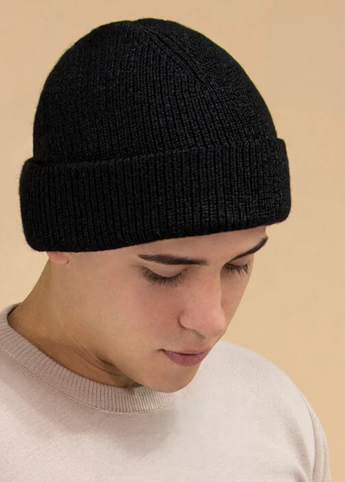 Men's Double Knit Alpaca Hat