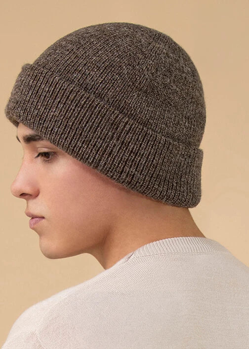 Men's Double Knit Alpaca Hat