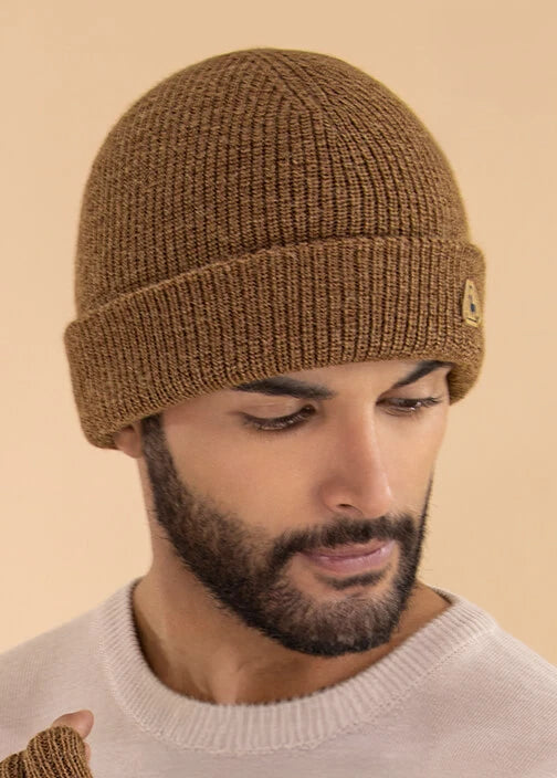 Men's Double Knit Alpaca Hat