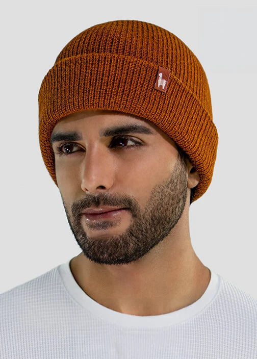 Men's Double Knit Alpaca Hat