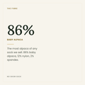 86% baby alpaca — the most alpaca of any sock we sell