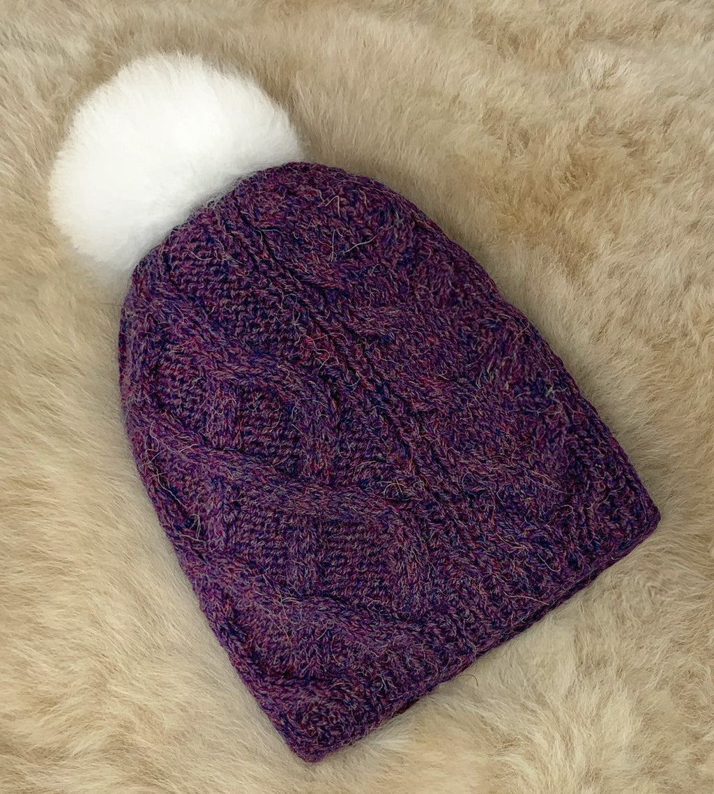 Pom Cable Hat
