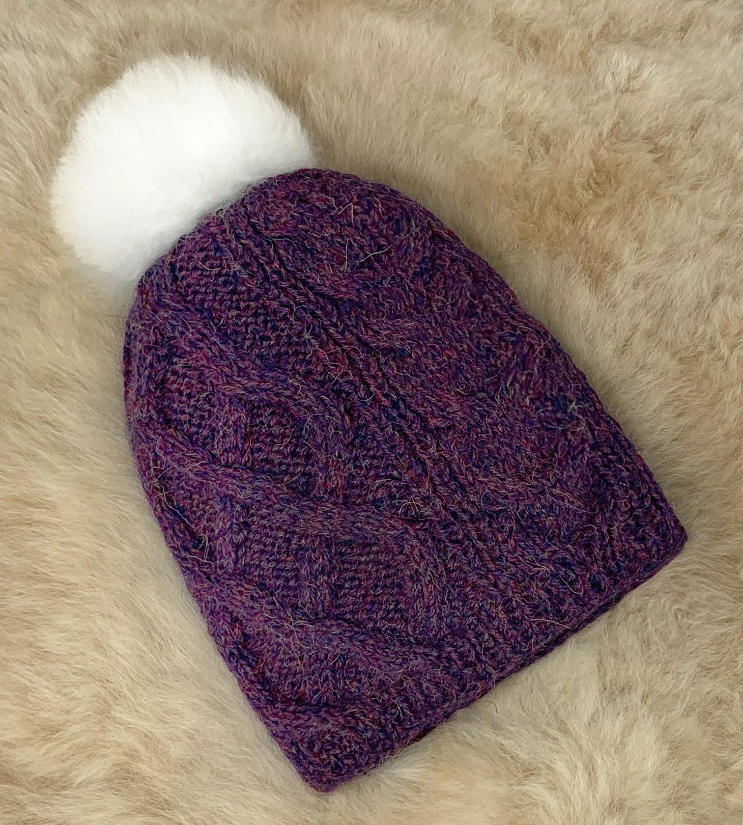 Pom Cable Hat