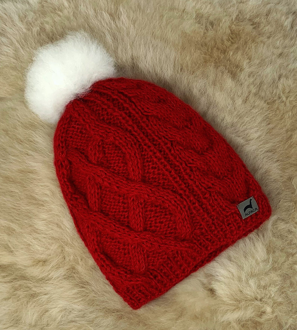 Pom Cable Hat