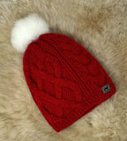 Pom Cable Hat