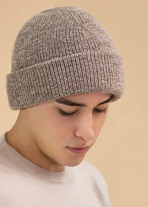 Men's Double Knit Alpaca Hat